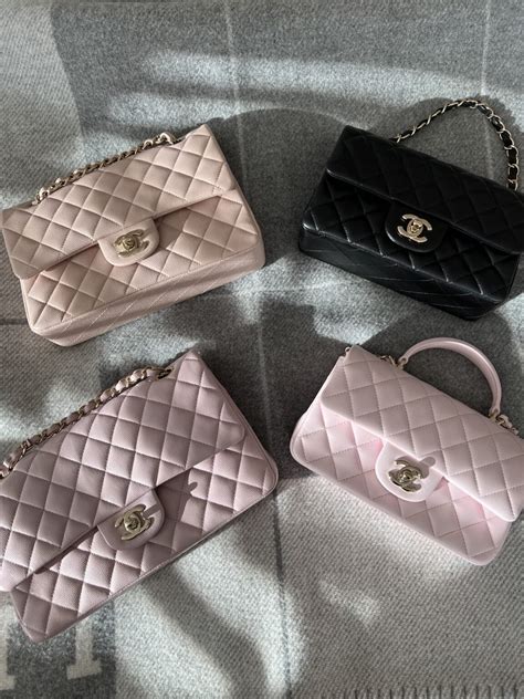 chanel mini lambskin or caviar|The Complete Guide to the Chanel 22P Classic Mini Handle.